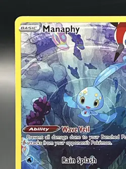 Pokemon TCG Manaphy Full Art Ultra Rare Holo Card Crown Zenith GG06/GG70 - Image 4