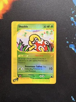 Pokemon Shuckle Reverse Holo Card 96/144 Skyridge 2003 - Image 1