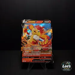Simisear V 027/172 Brilliant Stars BRS English Pokemon Card - NM - Image 1