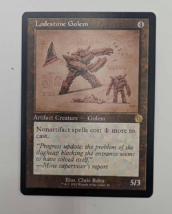 1x Lodestone Golem - Retro Frame NM Eng MTG - Brother's War - Image 1