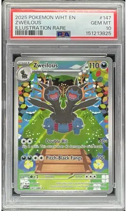 Pokemon TCG Zweilous Illustration White Flare Card 147/086 - Image 1