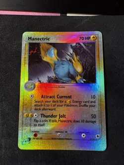 Manectric 9/109 Ruby and Sapphire Reverse Holo Pokemon Card Tcg MP - Image 1