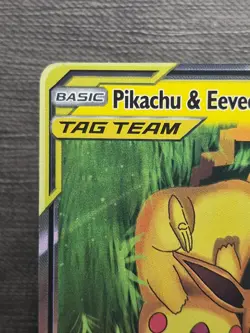 Pikachu & Eevee GX Tag Team Full Art Fan art card non t c g - Image 5