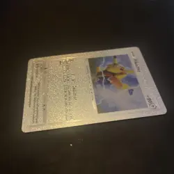 Pokemon Pikachu Brilliant Deduction 90HP Silver Foil Card Fan Art 076/073 - Image 3