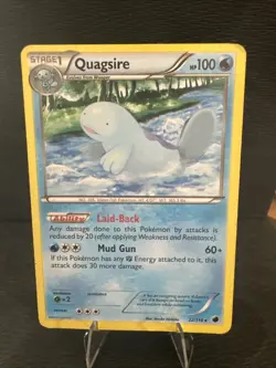 Pokemon TCG Quagsire 22/116 BW Plasma Freeze Rare Card LP 2013 - Image 1