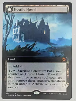 (Foil) Hostile Hostel (Extended Art) (0379) Innistrad: Midnight Hunt NM - Image 1
