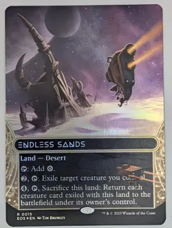 (Foil) Endless Sands (0015) (Borderless) (015) Edge of Eternities: Stellar Sight - Image 1