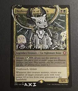 Nethroi, Apex of Death (Altered) Hand-Painted mtg Card, 1/1 painting - Image 1