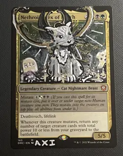Nethroi, Apex of Death (Altered) Hand-Painted mtg Card, 1/1 painting - Image 2