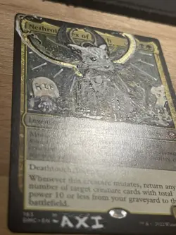 Nethroi, Apex of Death (Altered) Hand-Painted mtg Card, 1/1 painting - Image 5