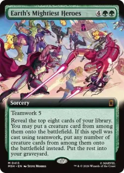 ~ Earth's Mightiest Heroes (Extended Art) ~ NM Foil ~ ~ MTG ~ - Image 1