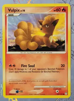Vulpix 107/123 Mysterious Treasures Pokemon Card NM - Image 1
