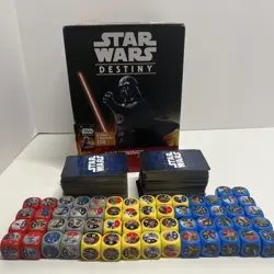 Star Wars Destiny Lot Collection! 300+ Cards 58 Dice, Awakenings Box - Image 1