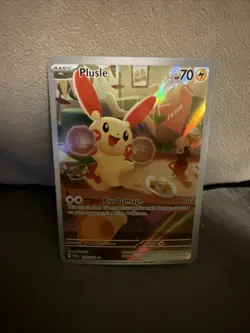 Plusle 193/182 Pokemon TCG Paradox Rift Illustration Rare Card NM Condition - Image 1