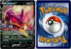 Pokemon Card - Liepard V Chilling Reign 104/198 V Ultra Rare Holo Near Mint - Image 3
