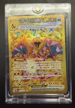Charizard Ex Pokemon TCG Obsidian Flames Holo Tera Card English 2023 - Image 1