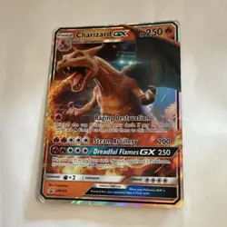 Pokemon Charizard GX SM195 SM Promo Full Art Holo Card English Stage 2 GX - Image 1