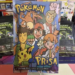 Pokemon Prism Sealed Pack Pokemon TCG 5-Card Vintage Prism Cards English - Image 1