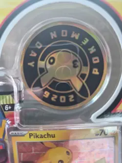 Collection Box Pokemon Booster Packs Pikachu Promo Card Coin 2026 - Image 3