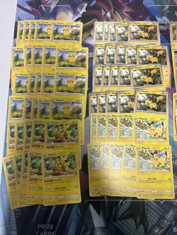 100x Pikachu Pokemon TCG Non Holo Card Lot - As Shown - Multiples - Various Sets - Image 2