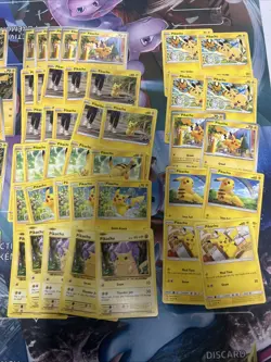 100x Pikachu Pokemon TCG Non Holo Card Lot - As Shown - Multiples - Various Sets - Image 3