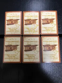 One Piece Carddass Hyper Battle Red 6 Pieces Trading Card - Image 2