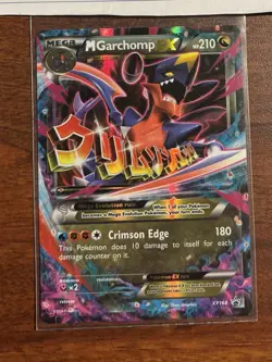 Pokemon Mega M Garchomp EX Promo XY168 - Image 1