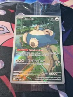 Pokemon TCG Snorlax Scarlet & Violet 151 ETB Promo Card #051 #1 - Image 1