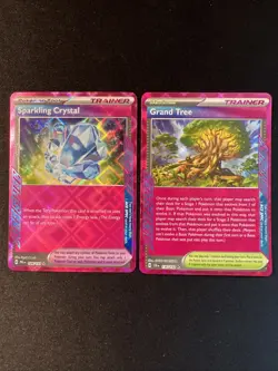 Pokemon ACE SPEC Lot Sparkling Crystal Grand Tree Trainer Cards Near Mint - Image 1