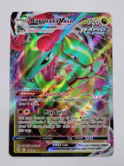 Rayquaza VMAX 111/203 Evolving Skies Pokemon Card Rare Holo VMAX Full Art NM TCG - Image 1