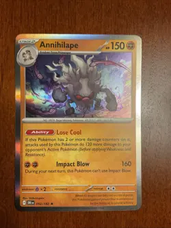 Annihilape 092/182 Destined Rivals Holo Rare Pokemon TCG Card - Image 1