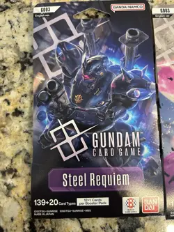 Gundam Card Game GD-03 Steel Requiem Sleeved Booster Pack ENGLISH Sealed TCG (3) - Image 2