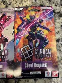 Gundam Card Game GD-03 Steel Requiem Sleeved Booster Pack ENGLISH Sealed TCG (3) - Image 4