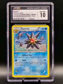 Pokemon TCG | Starmie 005/034 Trading Card Game Classic | CGC 10 Gem Mint - Image 1