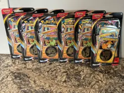 Lot of (3) Pokemon TCG Checklane Chaos Rising 1-Pack Blisters 3 Promo Cards/Coin - Image 1