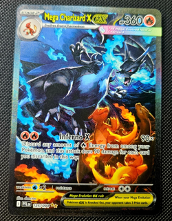 Mega Charizard EX 125/094 Secret Rare Full Art Holo EX Mega Pokemon TCG - Image 1