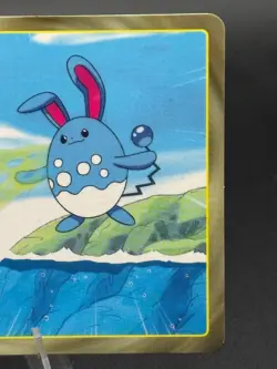 Azumarill vs Remoraid No.184 Topsun Gold and Silver Japanese Pokemon HP - Image 2