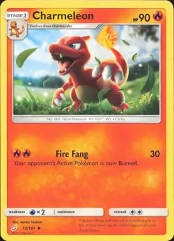 Charmeleon 13/181 Uncommon Team Up Pokemon Near Mint - Image 1