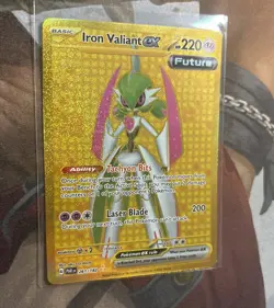 Pokemon TCG - Iron Valiant EX 261/182 - Paradox Rift Secret Rare - Near Mint NM - Image 2