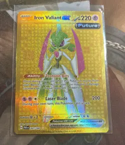 Pokemon TCG - Iron Valiant EX 261/182 - Paradox Rift Secret Rare - Near Mint NM - Image 4