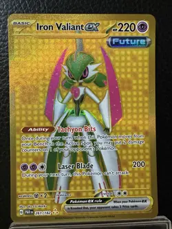 Pokemon TCG Iron Valiant ex 261/182 Paradox Rift - Image 1