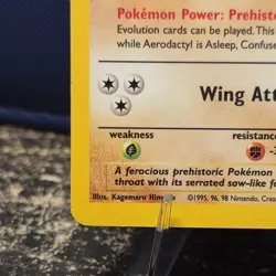 Pokemon TCG 1st Edition Aerodactyl Fossil 1/62 Holo Rare (Holo - Image 4