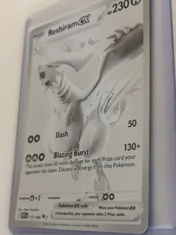 2025 Pokemon TCG Scarlet & Violet White Flare #173 Reshiram ex BWR - Image 4