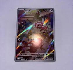 Pokemon Stufful IR 154/132 Destined Rivals Illustration Rare NM - Image 1