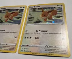 2 Pokemon TCG Sword & Shield BSP Promo - Eevee - Holo - SWSH190 - Damaged - Image 4