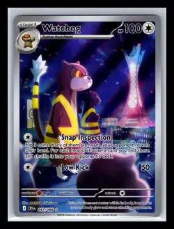 2026 Pokemon Chaos Rising Watchog 097/086 Illustration Rare IR Holo - Image 1