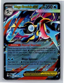 Mega Greninja ex 022/086 Double Rare Chaos Rising Pokemon Holo Near Mint - Image 1