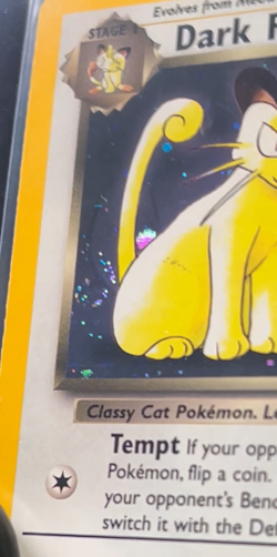 Dark Persian #17 WOTC Black Star Promo Holo 🌀 Swirl Vintage Pokemon - MP/LP - Image 2