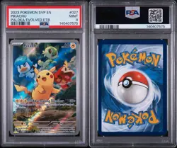 2023 POKEMON SVP EN-SV BLACK STAR PROMO #027 PIKACHU PSA 9 - Image 2