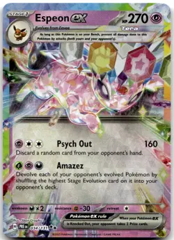 Espeon ex 034/131 Holo Double Rare Prismatic Evolutions Pokemon Near Mint - Image 1